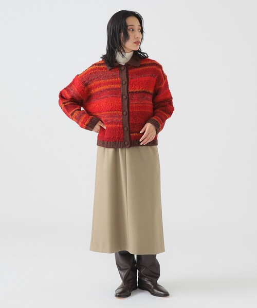 B:MING by BEAMS（ビーミングバイビームス）の「ニット カーディガン (手洗い可)（カーディガン/ボレロ・レディース・ブルー/グリーン/レッド・ONE SIZE）」の4枚目の写真