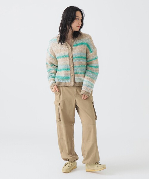B:MING by BEAMS（ビーミングバイビームス）の「ニット カーディガン (手洗い可)（カーディガン/ボレロ・レディース・ブルー/グリーン/レッド・ONE SIZE）」の9枚目の写真