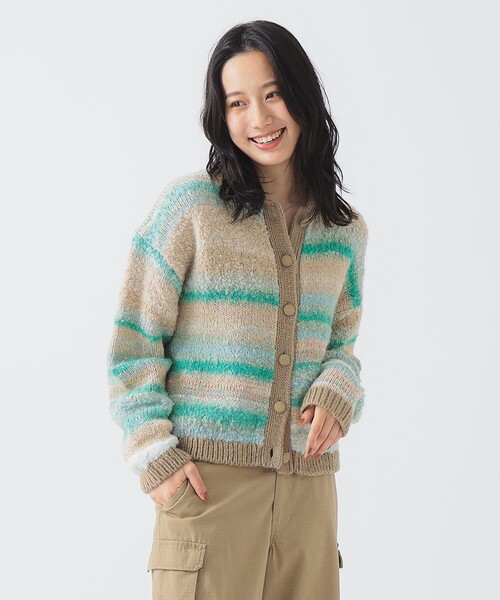 B:MING by BEAMS（ビーミングバイビームス）の「ニット カーディガン (手洗い可)（カーディガン/ボレロ・レディース・ブルー/グリーン/レッド・ONE SIZE）」の10枚目の写真