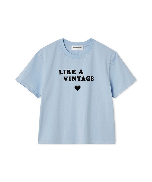 LILY BROWN(リリーブラウン)の「“LIKE A VINTAGE”Tシャツ(Tシャツ/カットソー・レディース・ホワイト/チャコールグレー/ブルー/レッド・FREE)」の16枚目の写真