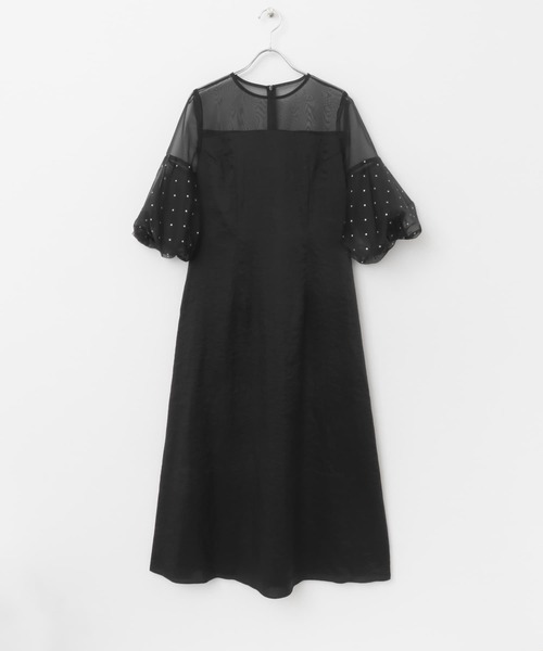【URBAN RESERCH】パーティドレス【KAENE】 kaene ラメミックスステッチレースドレス[RW47-101014]｜URBAN
