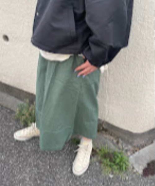 Rydia（リディア）の「ワイドイージーパンツ（その他パンツ・レディース・カーキ/ベージュ/スミクロ/マスタード・M）」の3枚目の写真