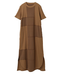 【HL】PATCHWORK RIB DRESS
