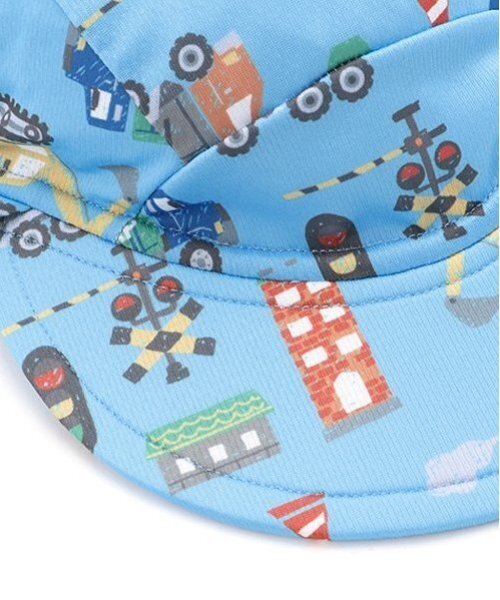 kladskap（クレードスコープ）の「【SWIM】総柄日除けつきスイムキャップ（スイムグッズ・キッズ・ターコイズブルー/エメラルド/オフホワイト・F）」の18枚目の写真