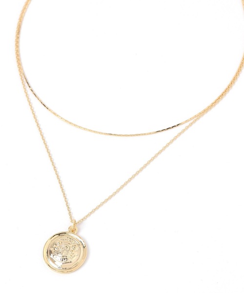mysty woman（ミスティウーマン）の「コインネックレス  495876（ネックレス・レディース・シルバー/ゴールド・FREE）」の8枚目の写真
