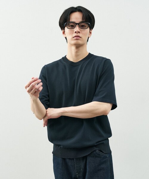 ゾフ] SUNCUTGlasses/UV100%CUT ウェリントン型 サングラス｜ レザー調  