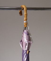 assa（エーエスエスエー）の「assa 気品あるサテンの日傘 バンブーハンドル & フリンジ（長傘）」