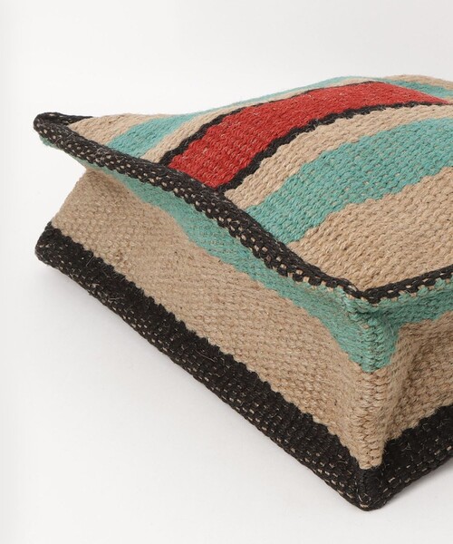 fredy emue（フレディエミュ）の「【TARANGO/タランゴ】ジュートストライプ丸手トートバッグ（かごバッグ・レディース・ベージュ系その他3/ブラック系その他2・FREE）」の8枚目の写真