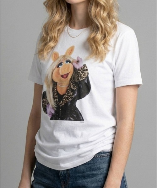 Disney（ディズニー）の「The Muppet / Tee / Miss Piggy（Tシャツ/カットソー・メンズ・ブラック/ホワイト・SHORT/X-LARGE/LARGE/MEDIUM）」の5枚目の写真