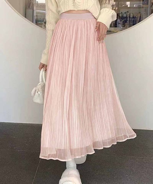 shoppinggo（ショッピングゴー）の「チュールスカート フレアスカート（スカート・レディース・ベージュ/キャメル/ピンク/ブラック・FREE）」の17枚目の写真