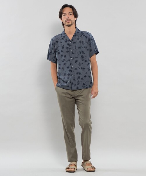 MACKINTOSH LONDON（マッキントッシュ ロンドン）の「【LEON掲載】プラムツリープリント半袖オープンカラーシャツ（シャツ/ブラウス・メンズ・ブルー/オフホワイト・M/XL/L）」の9枚目の写真