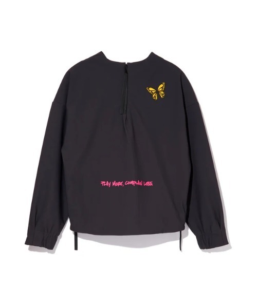 DEVEREUX GOLF(デヴァローゴルフ)の「WOMENS 三層フリースオフショルダープルオーバー(その他トップス・レディース・チャコールグレー/カーキ・MEDIUM/SMALL)」の11枚目の写真