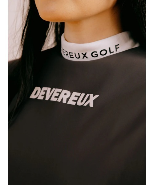 DEVEREUX GOLF(デヴァローゴルフ)の「WOMENS 三層フリースオフショルダープルオーバー(その他トップス・レディース・チャコールグレー/カーキ・MEDIUM/SMALL)」の5枚目の写真