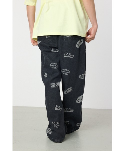 RODEO CROWNS WIDE BOWL（ロデオクラウンズワイドボウル）の「スタンプデニムパンツ（デニムパンツ・メンズ・ブラック/ライトブルー・MEDIUM/LARGE）」の6枚目の写真