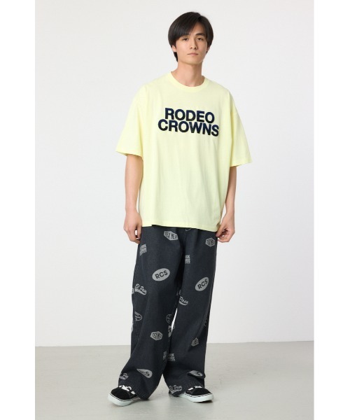 RODEO CROWNS WIDE BOWL（ロデオクラウンズワイドボウル）の「スタンプデニムパンツ（デニムパンツ・メンズ・ブラック/ライトブルー・MEDIUM/LARGE）」の7枚目の写真