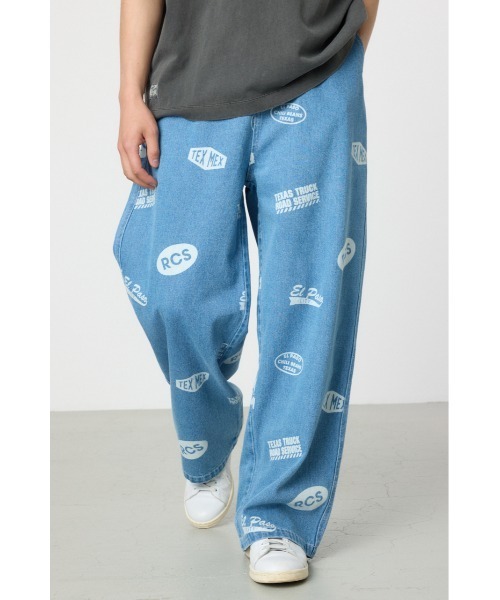 RODEO CROWNS WIDE BOWL（ロデオクラウンズワイドボウル）の「スタンプデニムパンツ（デニムパンツ・メンズ・ブラック/ライトブルー・MEDIUM/LARGE）」の10枚目の写真