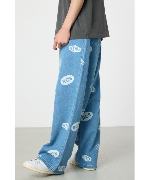 RODEO CROWNS WIDE BOWL（ロデオクラウンズワイドボウル）の「スタンプデニムパンツ（デニムパンツ・メンズ・ブラック/ライトブルー・MEDIUM/LARGE）」の12枚目の写真