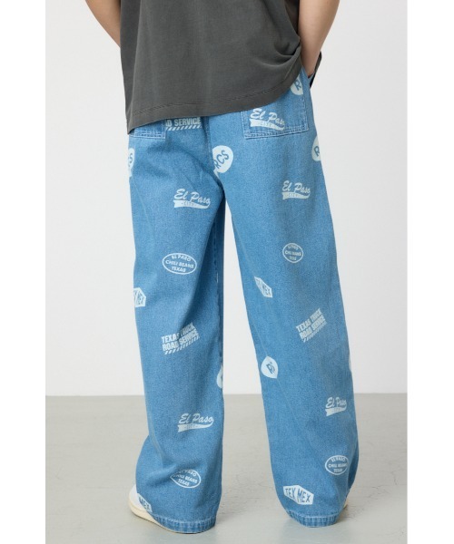 RODEO CROWNS WIDE BOWL（ロデオクラウンズワイドボウル）の「スタンプデニムパンツ（デニムパンツ・メンズ・ブラック/ライトブルー・MEDIUM/LARGE）」の13枚目の写真