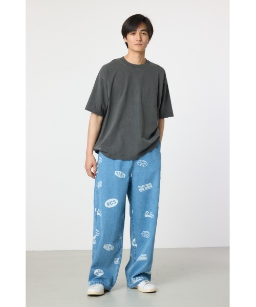 RODEO CROWNS WIDE BOWL（ロデオクラウンズワイドボウル）の「スタンプデニムパンツ（デニムパンツ・メンズ・ブラック/ライトブルー・MEDIUM/LARGE）」の14枚目の写真