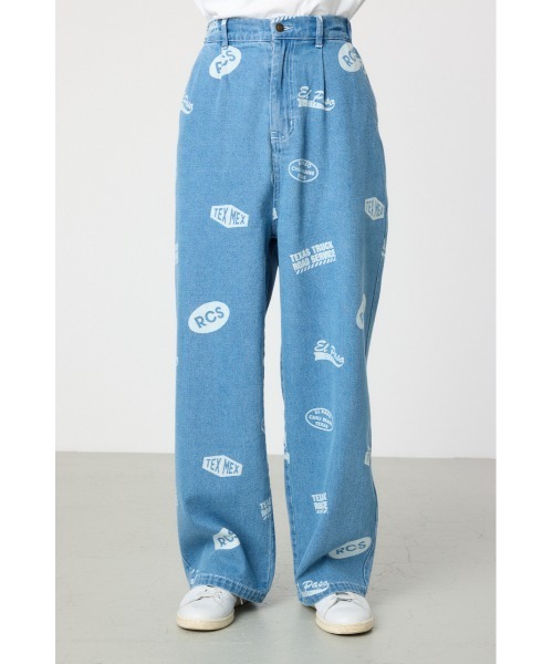 RODEO CROWNS WIDE BOWL（ロデオクラウンズワイドボウル）の「スタンプデニムパンツ（デニムパンツ・メンズ・ブラック/ライトブルー・MEDIUM/LARGE）」の17枚目の写真