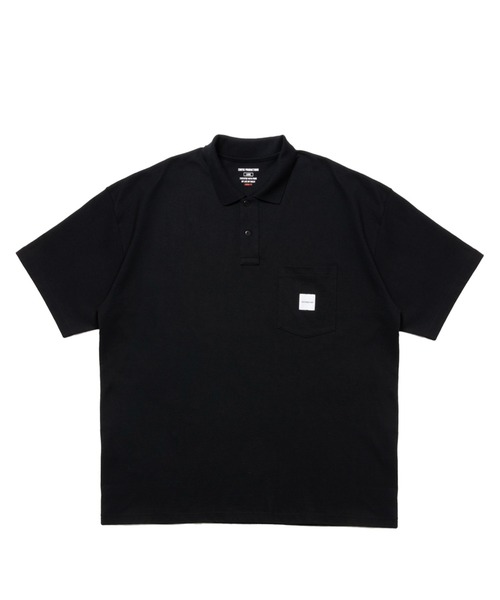 COOTIE PRODUCTIONS（クーティープロダクションズ）の「Open End Yarn Error Fit S/S Polo（Tシャツ/カットソー・メンズ・杢グレー/ブラック・LARGE/MEDIUM）」の2枚目の写真