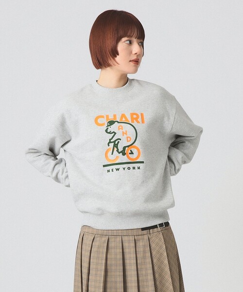 セール】【別注】CHARI&CO / TO BEAR MOUNTAIN CREWNECK SWEAT