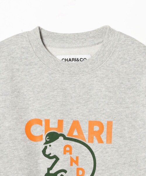 CHARI&CO（チャリアンドコー）の「【別注】CHARI&CO / TO BEAR MOUNTAIN CREWNECK SWEAT（スウェット・レディース・ブラック/グレー・ONE SIZE）」の11枚目の写真