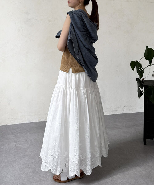 Chez toi(シェトワ)の「ノースリシャリニット(ニット/セーター・レディース・オフホワイト/ブルー/ブラック/ベージュ・FREE)」の20枚目の写真