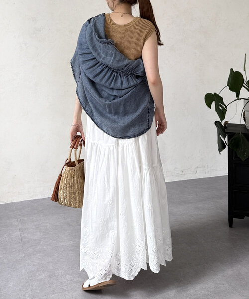 Chez toi(シェトワ)の「ノースリシャリニット(ニット/セーター・レディース・オフホワイト/ブルー/ブラック/ベージュ・FREE)」の21枚目の写真