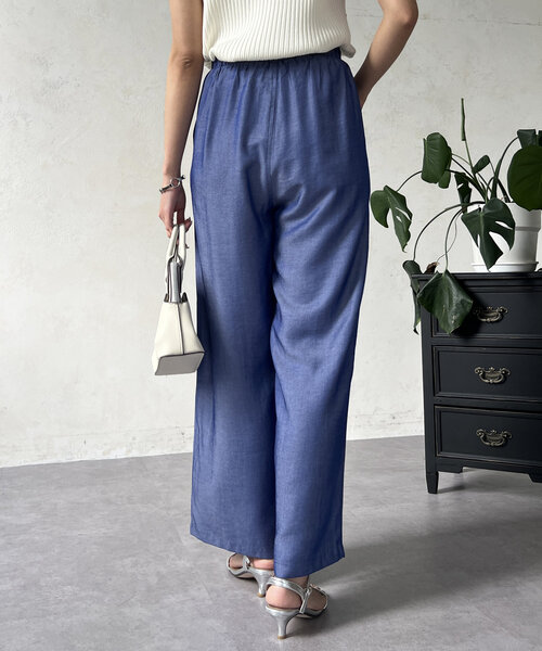 Chez toi(シェトワ)の「テンセルデニム(その他パンツ・レディース・ブルー/ブラック/サックスブルー・FREE)」の21枚目の写真