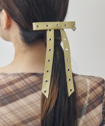 レザー」に該当するバレッタ/ヘアクリップファッション通販