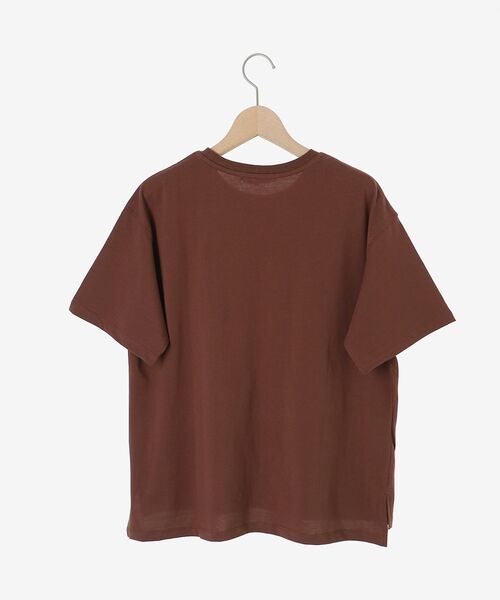 le.coeur blanc（ルクールブラン）の「《手洗い可能》RIDES DANS L'EAUロゴTシャツ（Tシャツ/カットソー・レディース・オフホワイト/ブラウン/ライトグリーン/ダークグレー・38）」の21枚目の写真