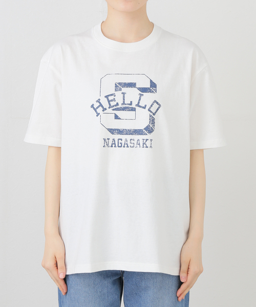PAYDAY（ペイデイ）の「PAYDAY/ペイデイ パックT　NAGASAKI（Tシャツ/カットソー・レディース・ホワイト×ホワイト・FREE）」の7枚目の写真