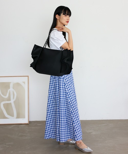 美品】チャールズアンドキース ドルチェヴィータ ラフィア トート