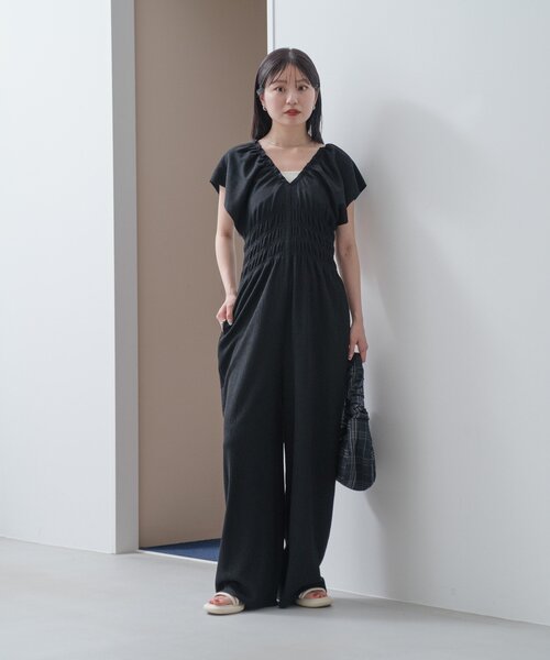 【新品未使用タグ付き】Kastane シャーリングイージーオールインワン 低身長サイズ/WEB限定カラー】シャーリングイージー
