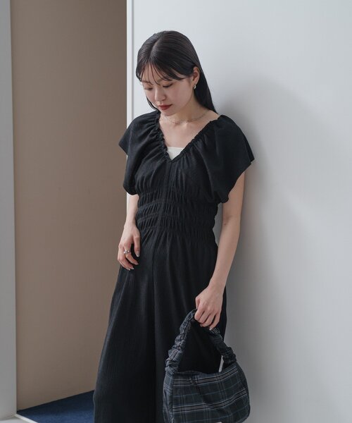 kastane カスタネ　シャーリングイージーオールインワン 低身長サイズ/WEB限定カラー】シャーリングイージー