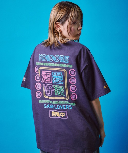 CORPUS SELECT(コーパストーキョー)の「【YOIDORE/酔いどれ】ネオン 半袖Tシャツ(Tシャツ/カットソー・メンズ・ブラック/ネイビー/ホワイト・M/L/XL)」の3枚目の写真