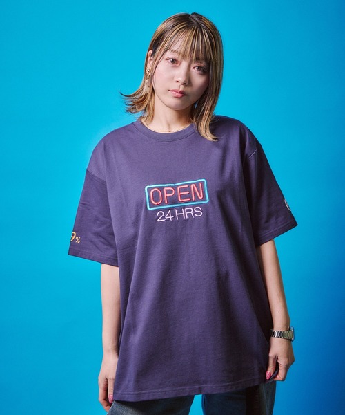 CORPUS SELECT(コーパストーキョー)の「【YOIDORE/酔いどれ】ネオン 半袖Tシャツ(Tシャツ/カットソー・メンズ・ブラック/ネイビー/ホワイト・M/L/XL)」の21枚目の写真