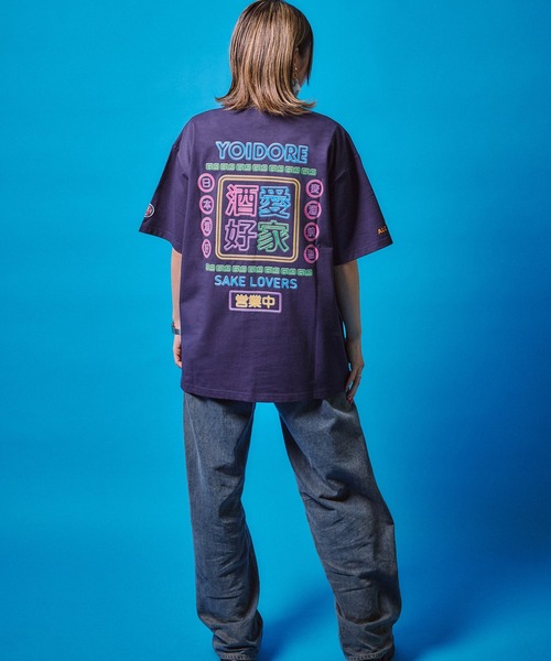 CORPUS SELECT(コーパストーキョー)の「【YOIDORE/酔いどれ】ネオン 半袖Tシャツ(Tシャツ/カットソー・メンズ・ブラック/ネイビー/ホワイト・M/L/XL)」の18枚目の写真