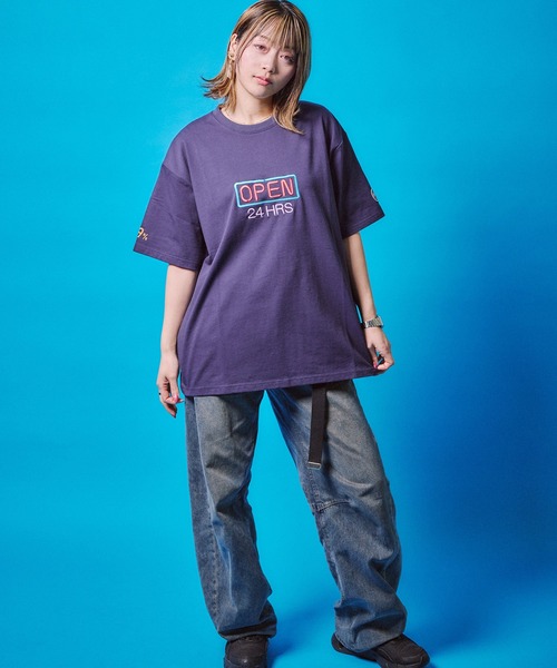 CORPUS SELECT(コーパストーキョー)の「【YOIDORE/酔いどれ】ネオン 半袖Tシャツ(Tシャツ/カットソー・メンズ・ブラック/ネイビー/ホワイト・M/L/XL)」の20枚目の写真