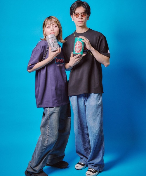 CORPUS SELECT(コーパストーキョー)の「【YOIDORE/酔いどれ】ネオン 半袖Tシャツ(Tシャツ/カットソー・メンズ・ブラック/ネイビー/ホワイト・M/L/XL)」の15枚目の写真