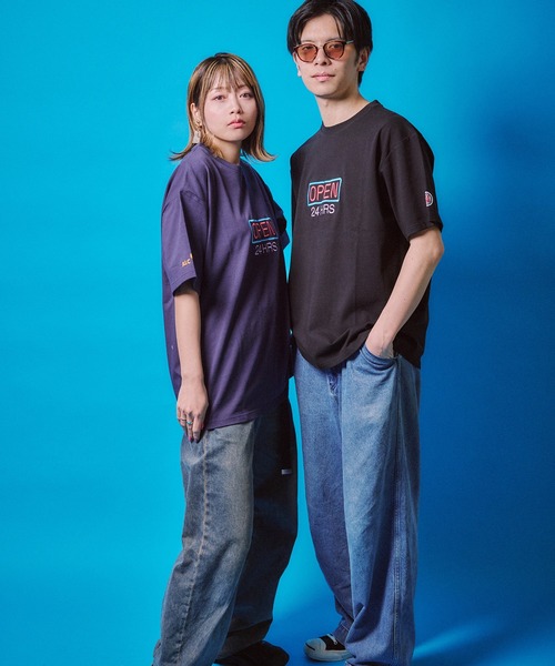 CORPUS SELECT(コーパストーキョー)の「【YOIDORE/酔いどれ】ネオン 半袖Tシャツ(Tシャツ/カットソー・メンズ・ブラック/ネイビー/ホワイト・M/L/XL)」の11枚目の写真