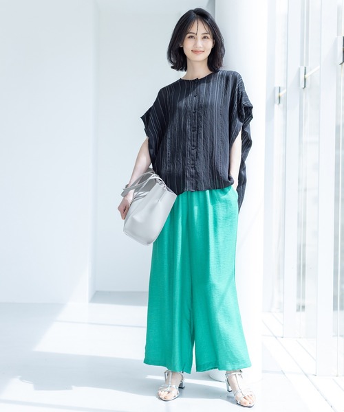 Cube-Cube スラブリネン パンツ 2025春夏 セール】2025春夏【洗濯可能・接触冷感・UVカット・セットアップ