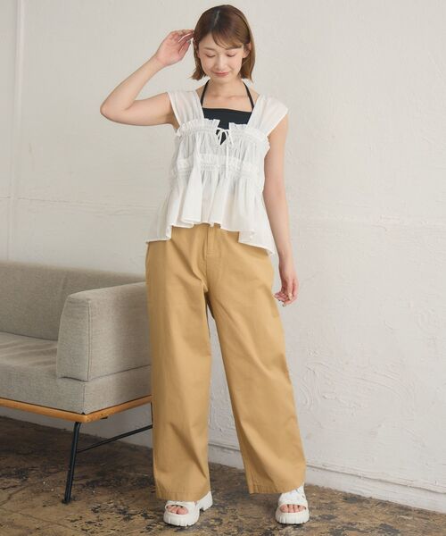 RETRO GIRL（レトロガール）の「【2way】マルチウェイビスチェ付PT（その他パンツ・レディース・ベージュ/ナチュラル・FREE）」の13枚目の写真