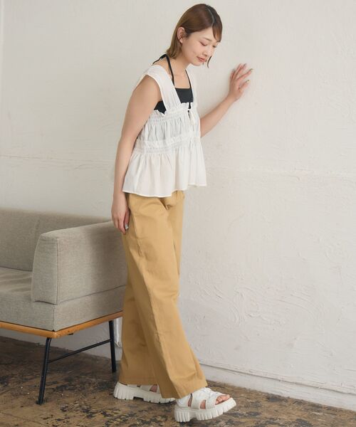 RETRO GIRL（レトロガール）の「【2way】マルチウェイビスチェ付PT（その他パンツ・レディース・ベージュ/ナチュラル・FREE）」の14枚目の写真
