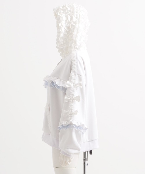 ililil/イルイルイル』【生クリームフリルのバブみ全開2wayパーカー