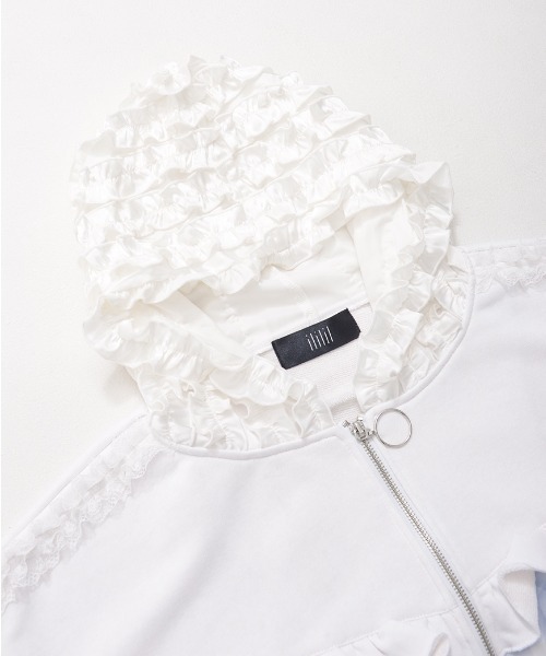 ililil/イルイルイル』【生クリームフリルのバブみ全開2wayパーカー