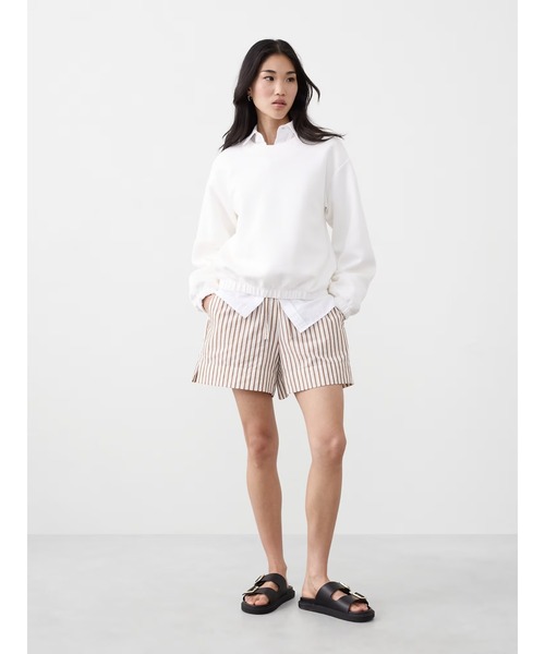 BANANA REPUBLIC FACTORY STORE(バナナリパブリック ファクトリーストア)の「BANANA REPUBLIC FACTORY STORE ソフトタッチ ハイネック スウェットシャツ(スウェット・レディース・ベージュ/ホワイト・M/L/S/XS)」の4枚目の写真