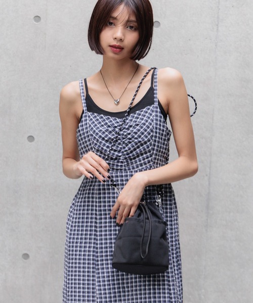 PAGEBOY（ページボーイ）の「カラビナナイロンキンチャク（ショルダーバッグ・レディース・ネイビー/レッド系その他/ブラック・FREE）」の4枚目の写真