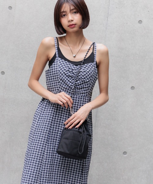 PAGEBOY（ページボーイ）の「カラビナナイロンキンチャク（ショルダーバッグ・レディース・ネイビー/レッド系その他/ブラック・FREE）」の5枚目の写真